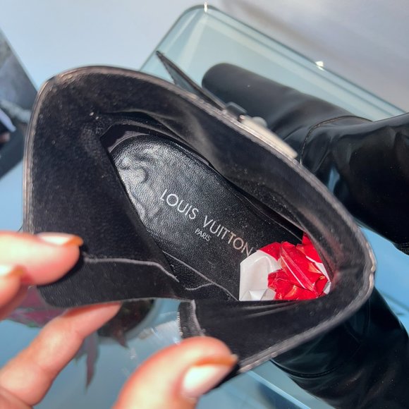 Louis Vuitton Black Short Boots Authentic - Picture 4 of 10